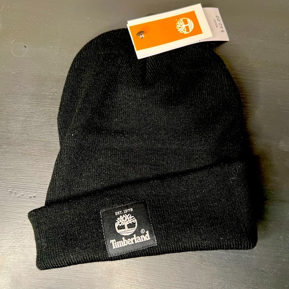 Timberland Black Beanie NWT - Picture 2 of 4